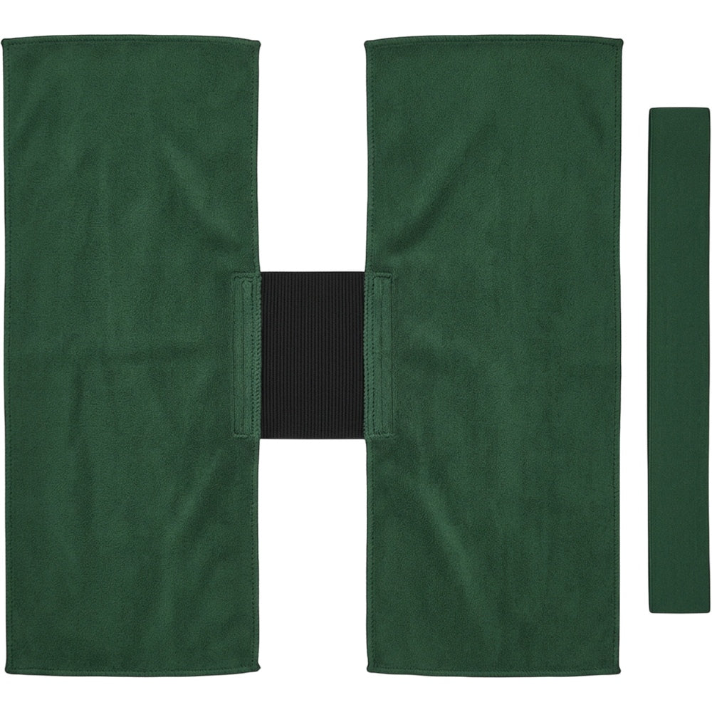 Coue Elastic-Center Neck Sports Towel 92 x 18 cm Forest Green - Product view